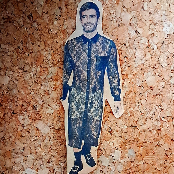 Karl Lagerfeld Paris Sheer Floral Lace Open Front Jacket Blouse XS NWT - Picture 16 of 16